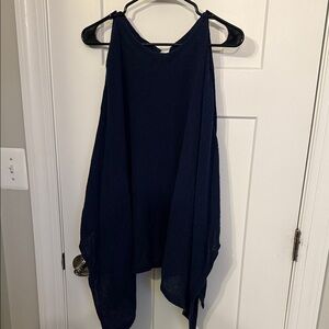Navy Blue poncho fits all